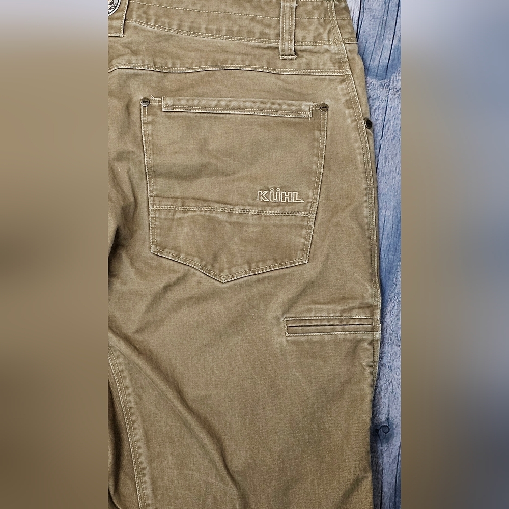 Kuhl Ryder Vintage Patina Dye Pants Men's Size 34x30 Canvas Hiking Adventure - Picture 10 of 14